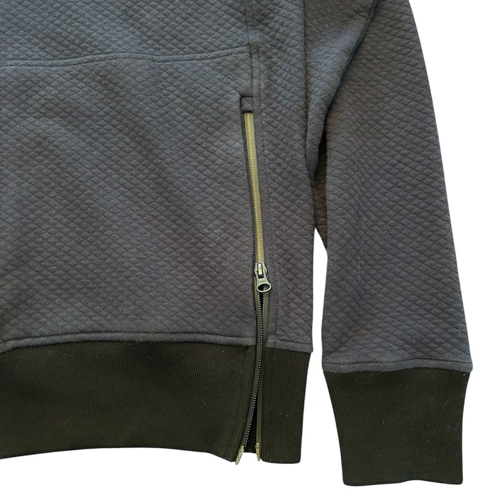 Craft Atlantic Sweater Men's Size Large Navy Blue Side Zip Textured Pullover 18‎ - Picture 4 of 9